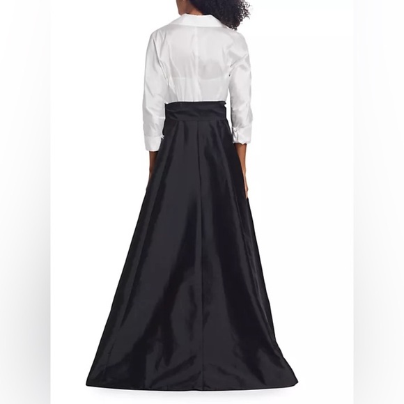 Teri Jon by Rickie Freeman
Taffeta Two-Tone Shirt Gown - Picture 5 of 14